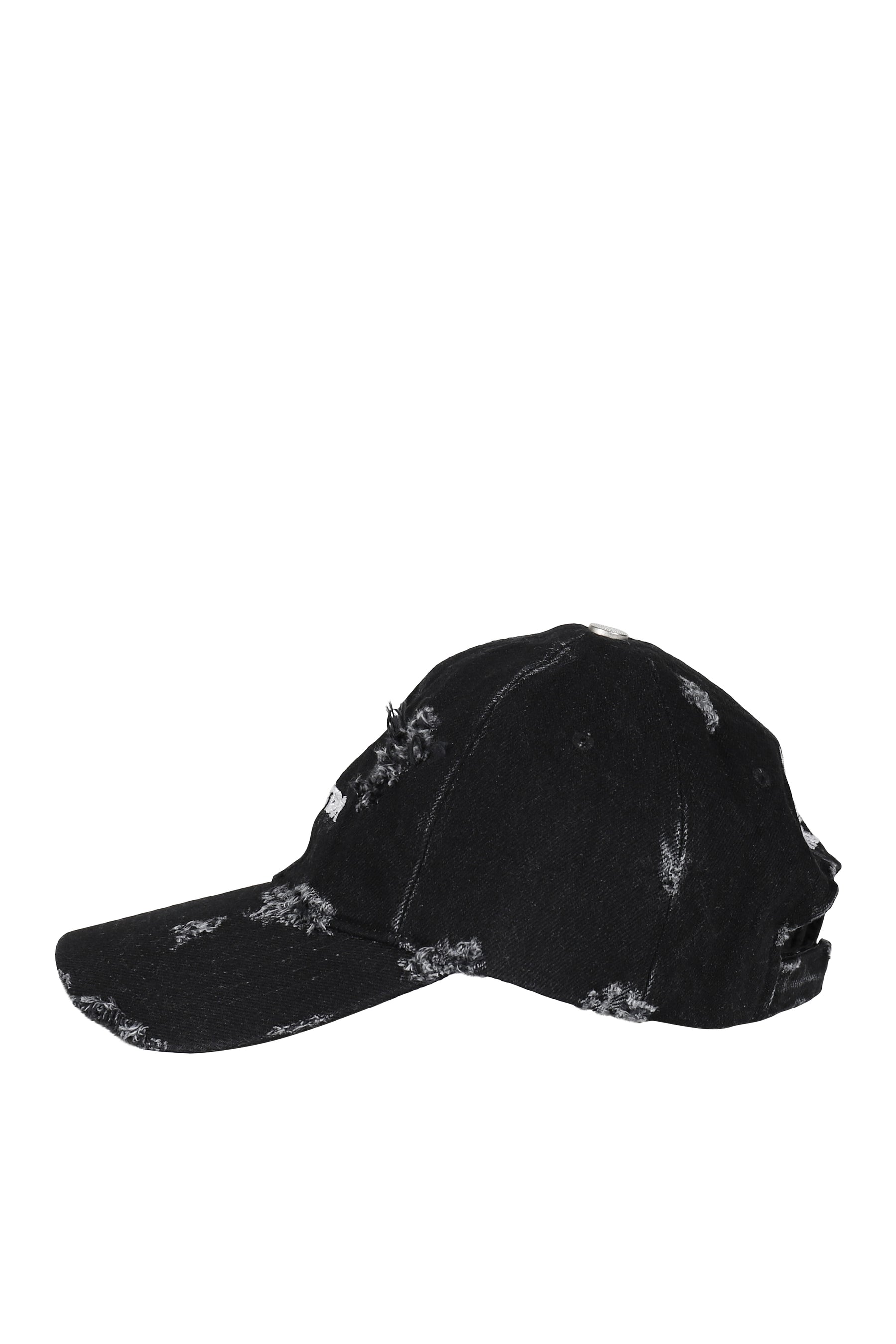 DIRECTOR DAMAGED DENIM CAP / BLK 