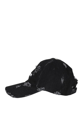 DIRECTOR DAMAGED DENIM CAP / BLK 