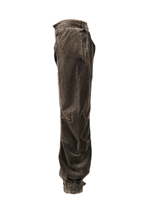 VAJI VELVET WRAP PANTS / CHA