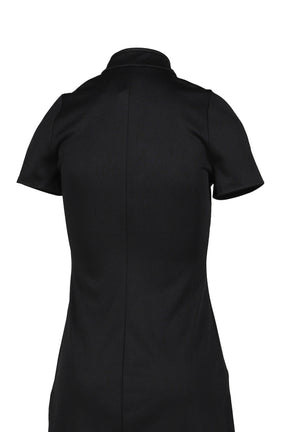 INTERLOCK TRACKSUIT MINI DRESS / BLK