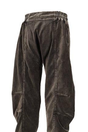 VAJI VELVET WRAP PANTS / CHA