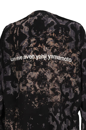 BAROQUE NO COLLAR FRINGE JACKET / BLK