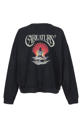 CARICATURIST CREWNECK / BLK