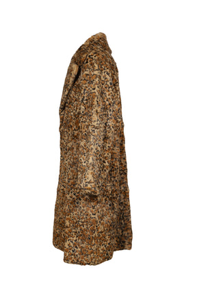RABBIT FUR COAT - ANIMAL PRINTED / LEOPARD