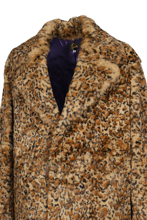 RABBIT FUR COAT - ANIMAL PRINTED / LEOPARD
