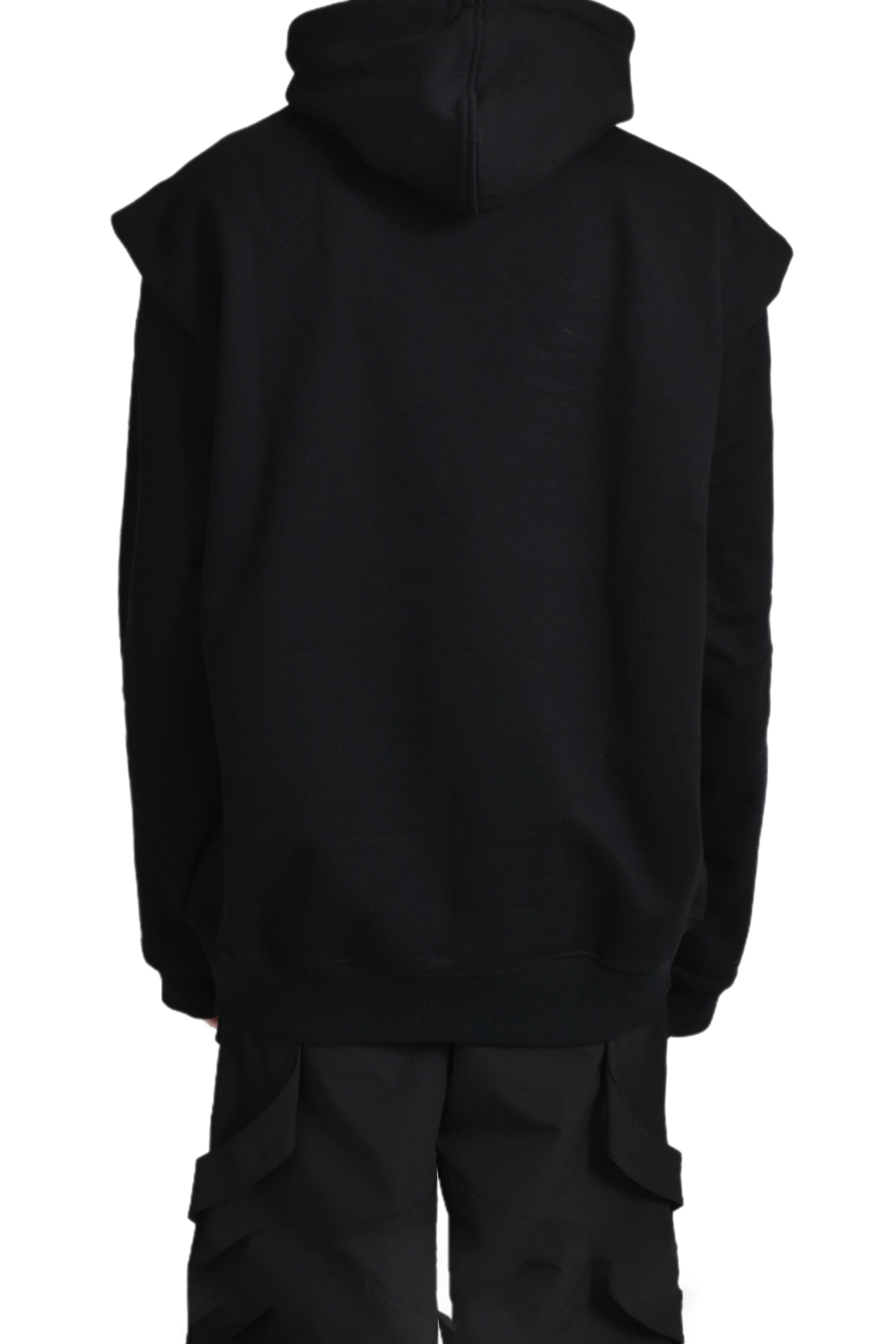 OUTLINE LOGO HOODIE / BLK