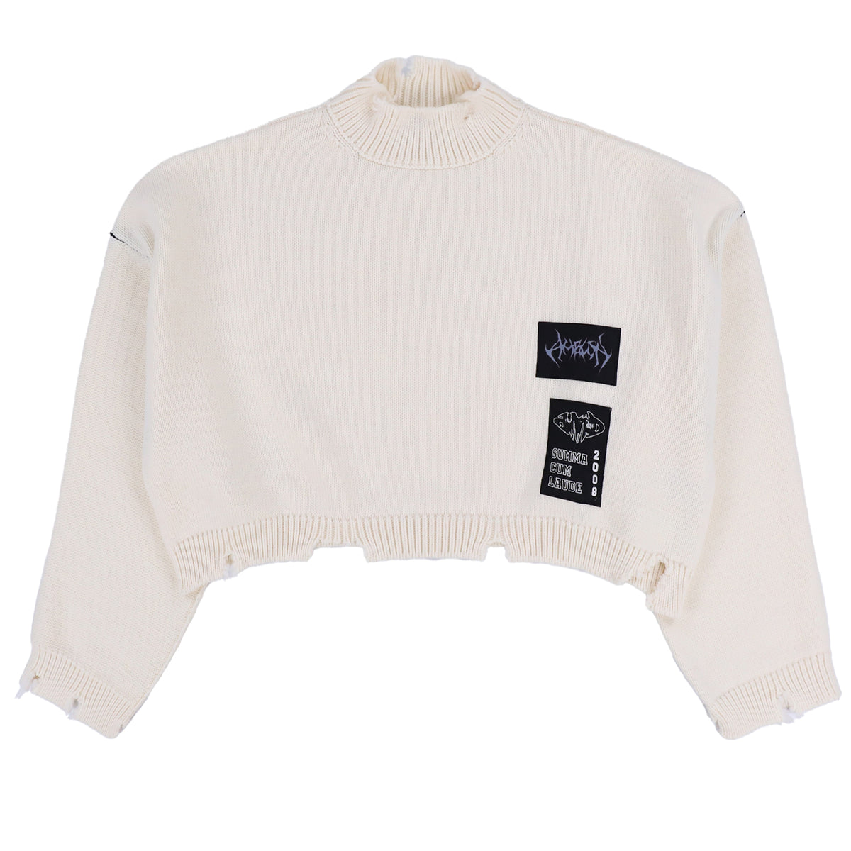 AMBUSH アンブッシュ FW23 FELTED KNIT MOCKNECK / WHT -NUBIAN