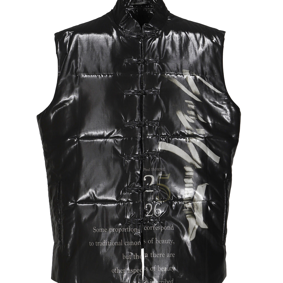 yohji yamamoto pour homme 22aw レザーベスト yohji yamamoto pour