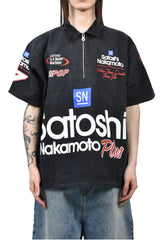 SATOSHI NAKAMOTO SATOSHI MECHANIC HALF ZIP / VTG BLK