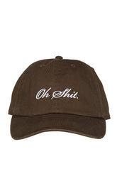 OH SHIT BROWN BASEBALL CAP / OLV