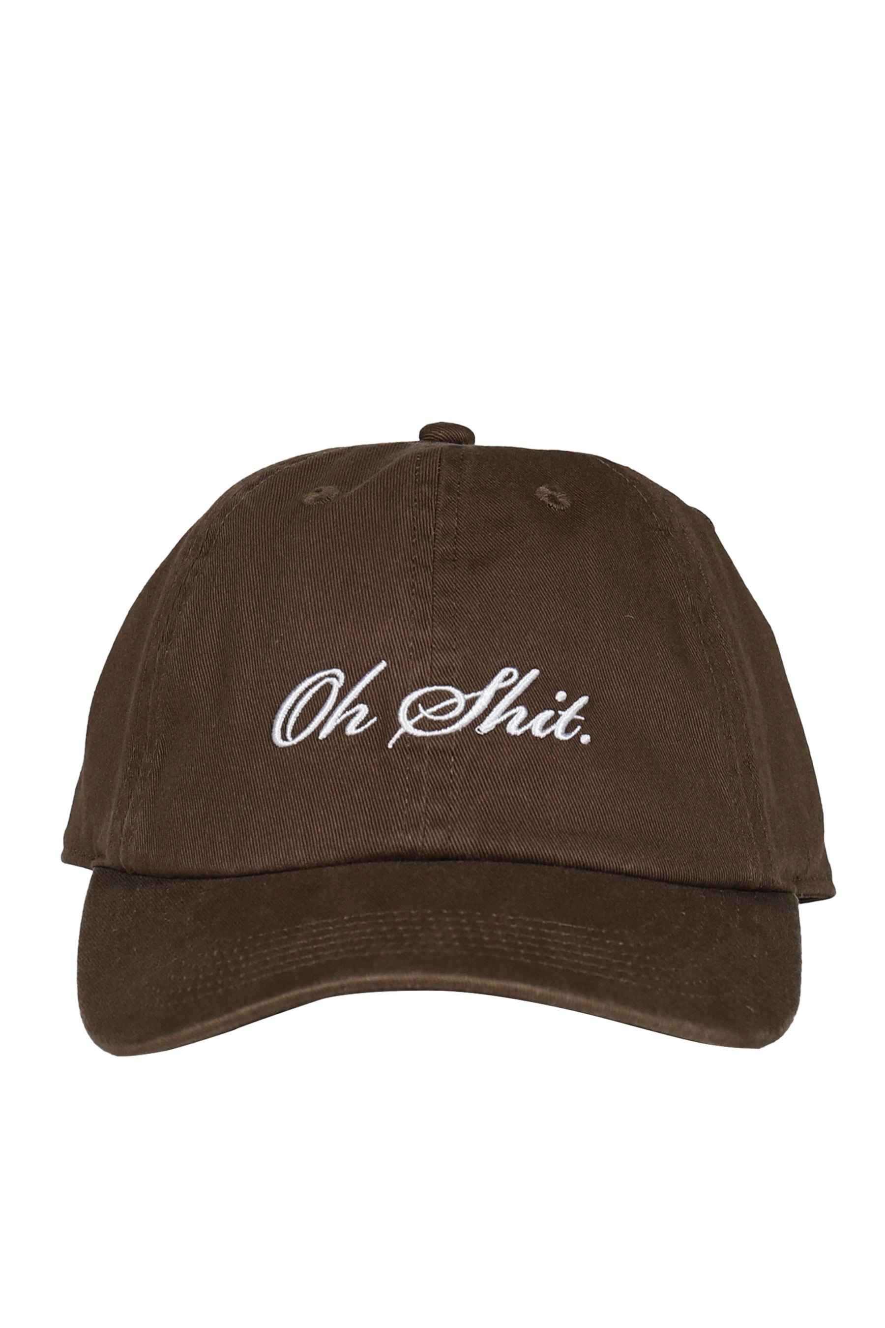 OH SHIT BROWN BASEBALL CAP / OLV