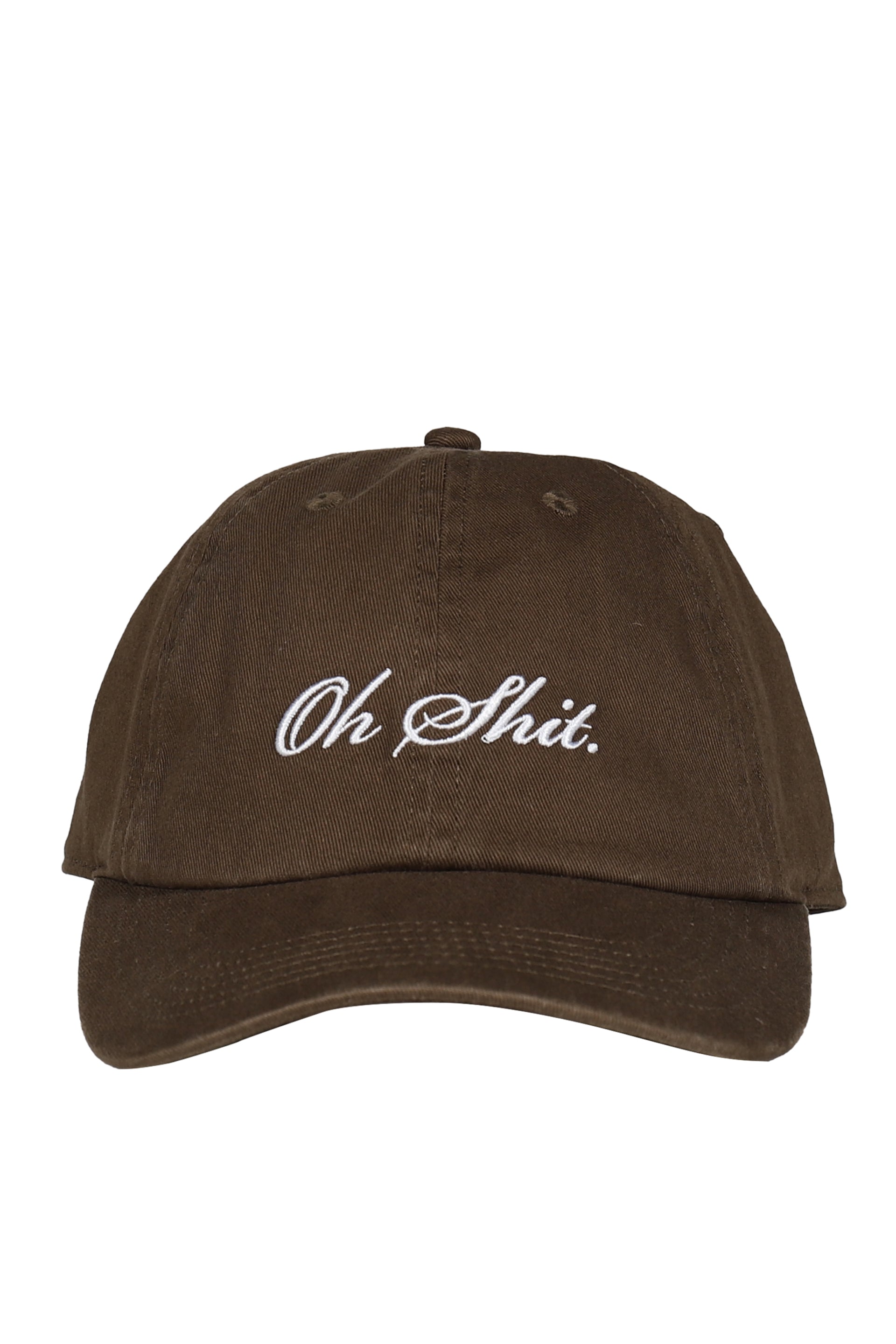 OH SHIT BROWN BASEBALL CAP / OLV