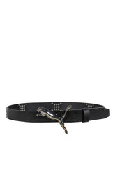 LEATHER BELT / PUMA BLK