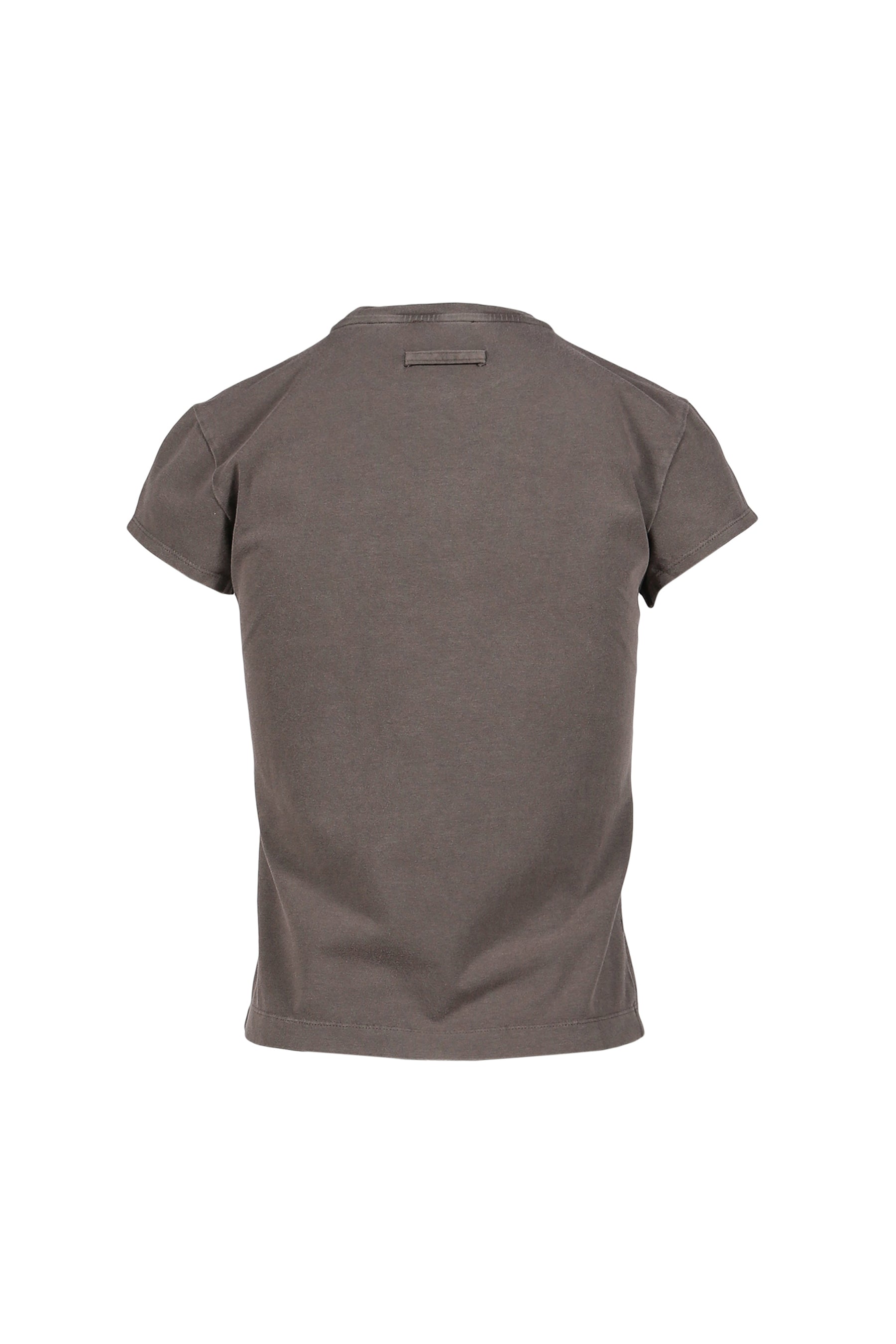 Jean Paul Gaultier STRETCH COTTON BABY TEE EMBROIDERED "NEEDLES JEAN PAUL GAULTIER" / DARKGRY