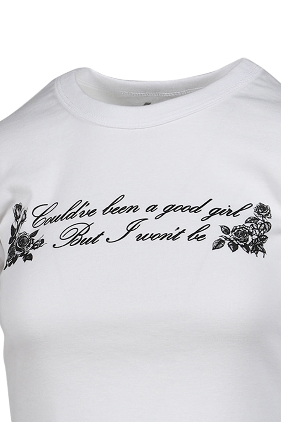 SUNNI CROP T-SHIRTS / WHT