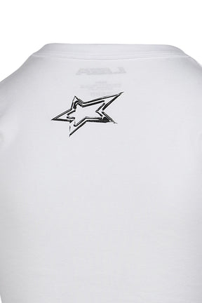 SUNNI CROP T-SHIRTS / WHT