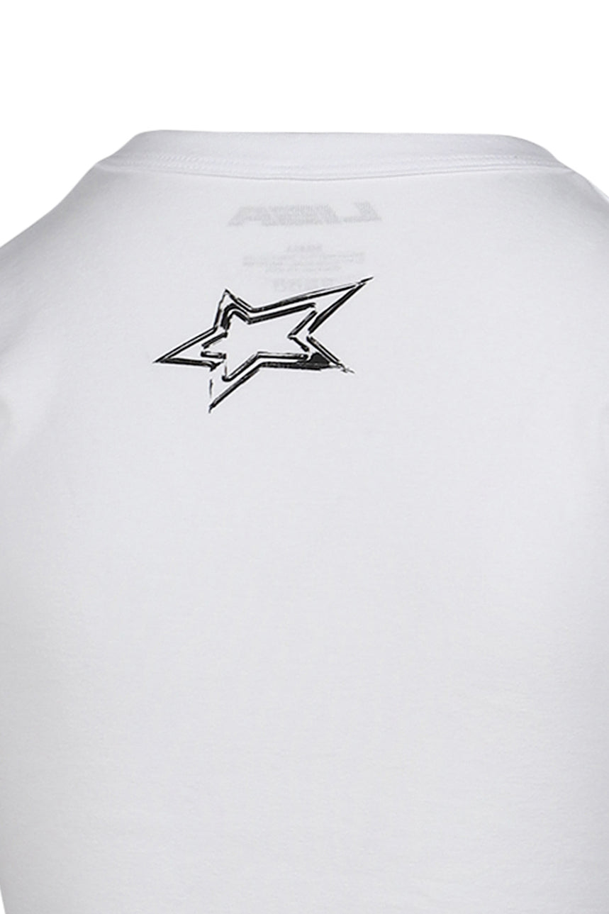 SUNNI CROP T-SHIRTS / WHT