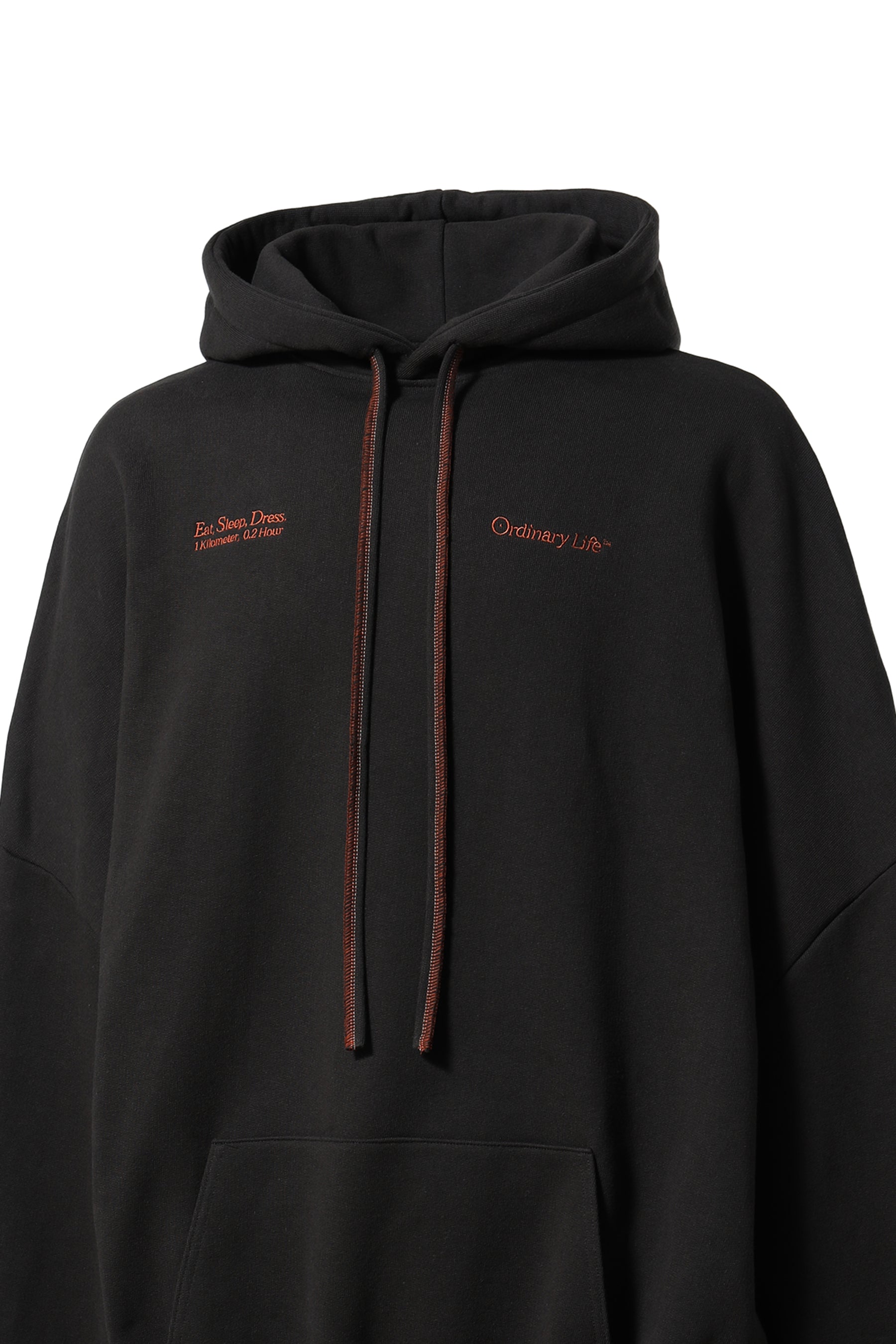 SHINYAKOZUKA FW23 ORDINARY GIANT HOODIE / OFF BLK -NUBIAN