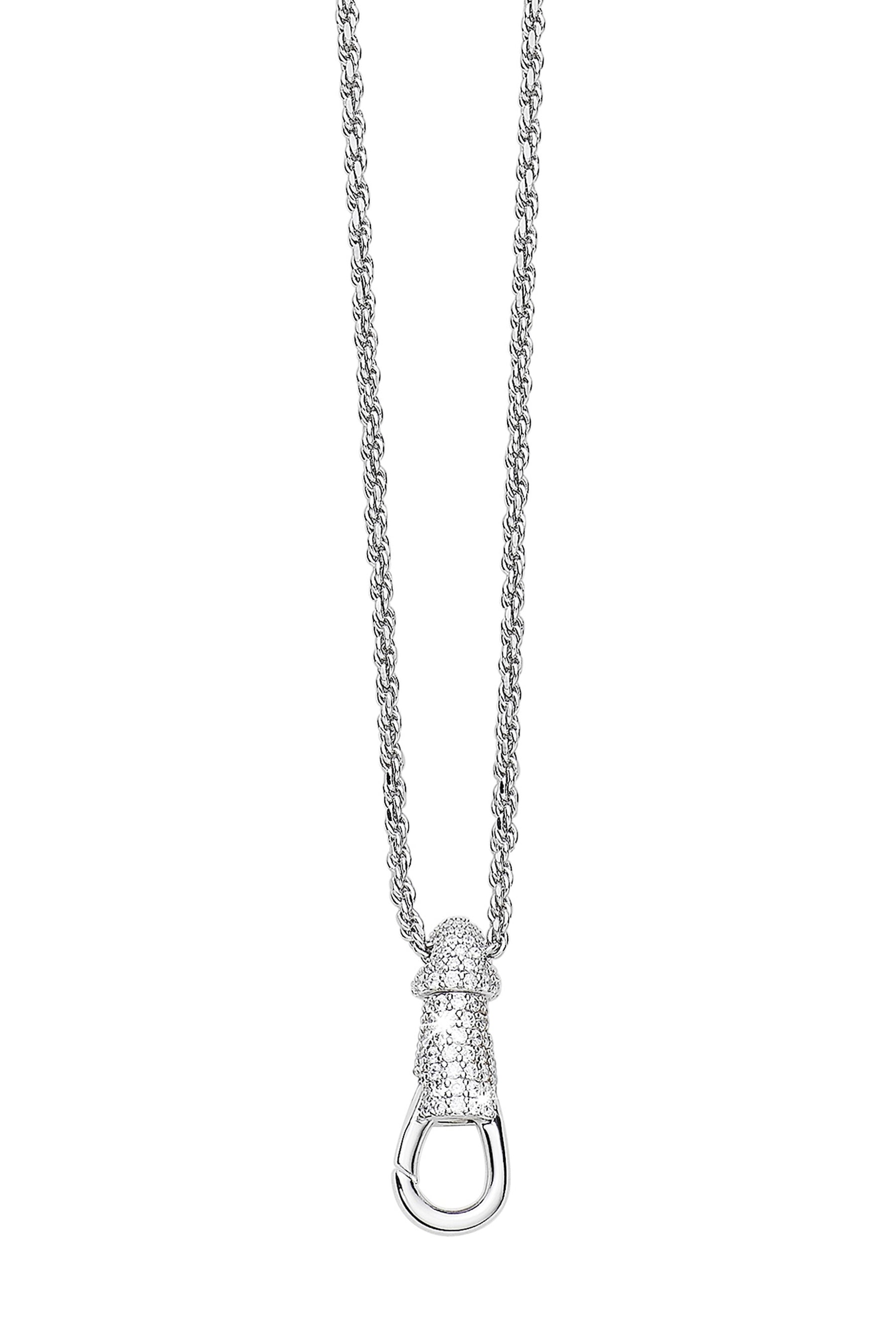 RAINBOW BUBBLE NECKLACE STRAP / SIL METAL CHAIN