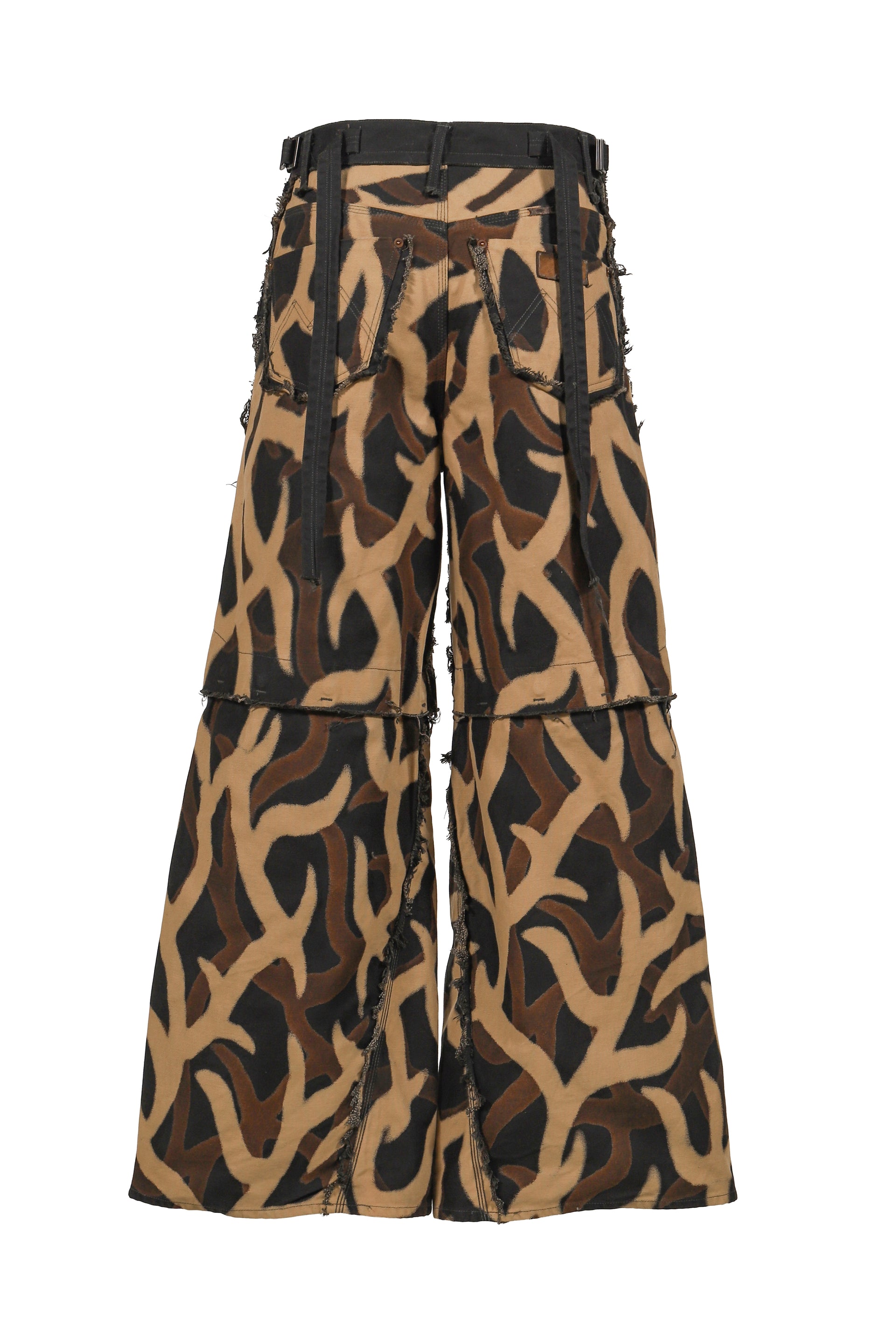 SLASH SEAM TWIST BUGGY JEANS NOIR / DUST BLK