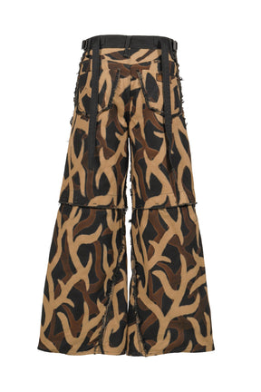 SLASH SEAM TWIST BUGGY JEANS NOIR / DUST BLK 