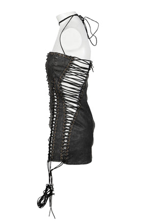 BLACK ODILE DRESS / BLK DENIM