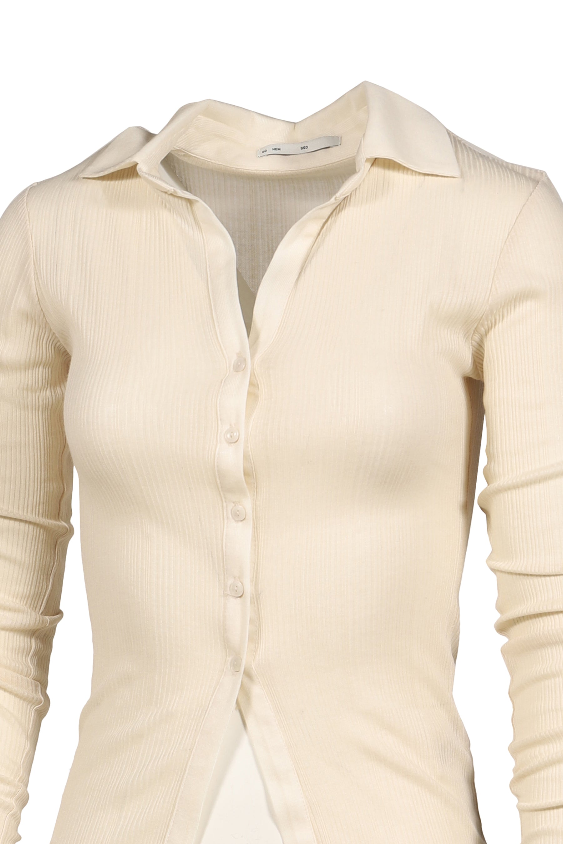 TENCEL COLLAR SHIRT / WHT