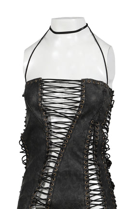 BLACK ODILE DRESS / BLK DENIM