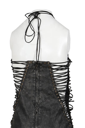 BLACK ODILE DRESS / BLK DENIM