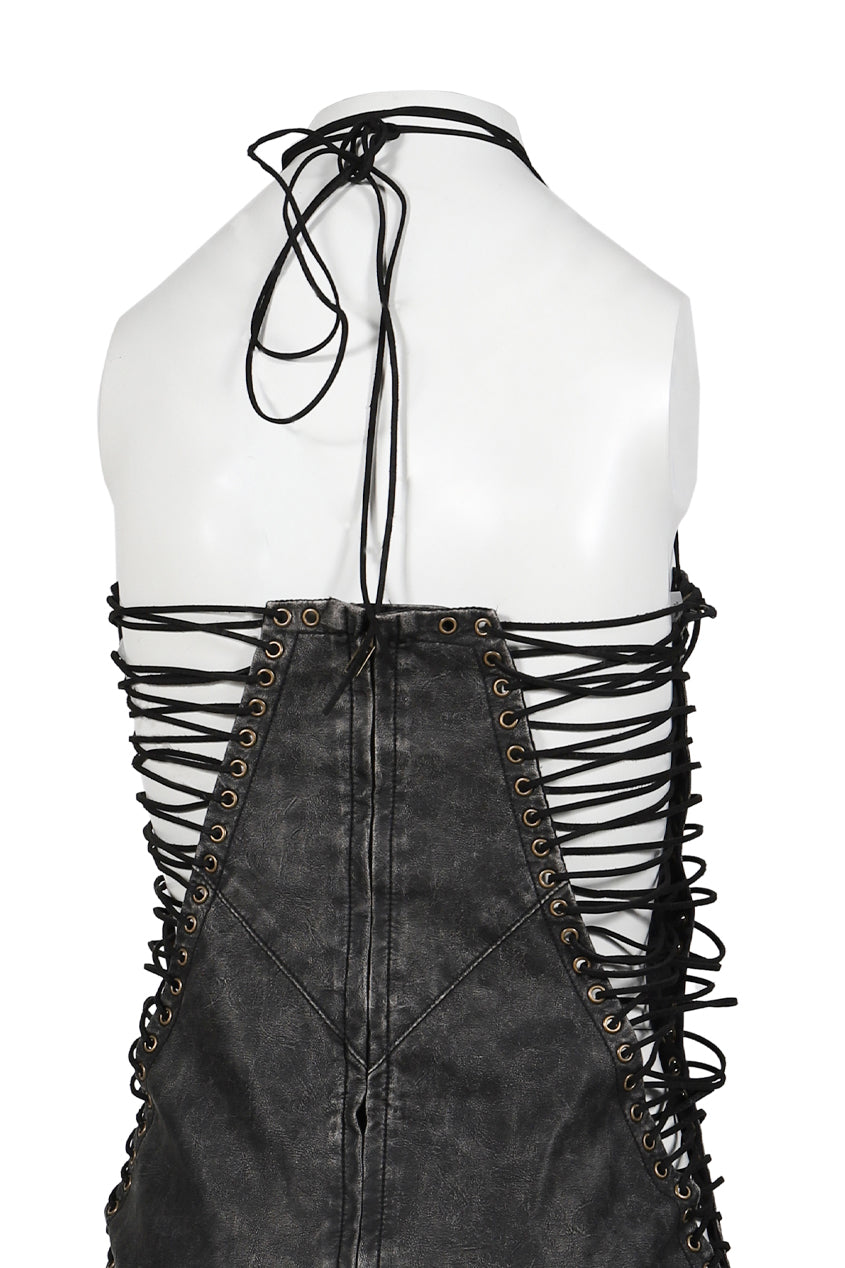 BLACK ODILE DRESS / BLK DENIM