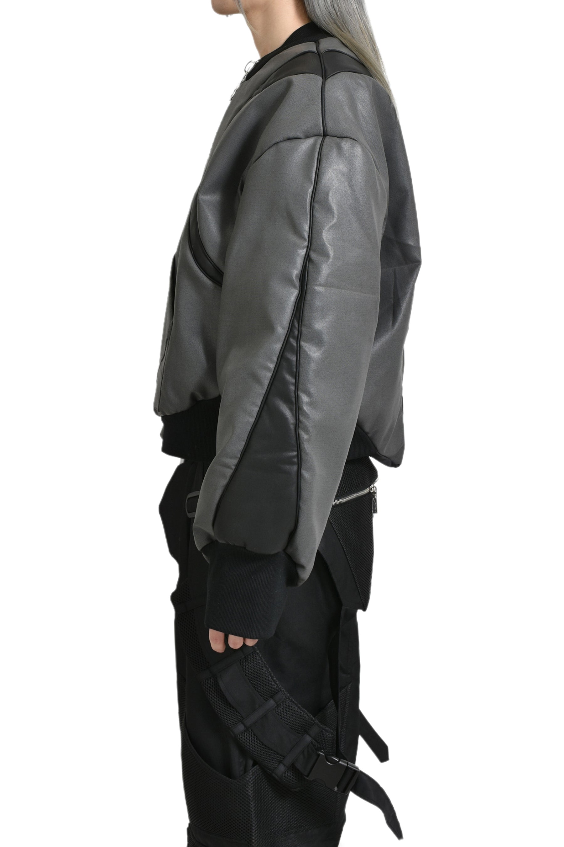 AGL-XV BOMBER JACKET / GRY & BLK