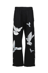 FREEDOM DOVES RELAXED FIT TRACKPANTS / BLK