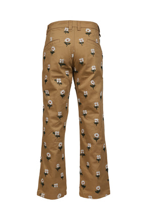 FLOWERS BEADED PANT / TAUPE