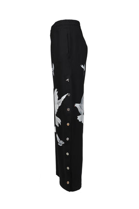 FREEDOM DOVES RELAXED FIT TRACKPANTS / BLK