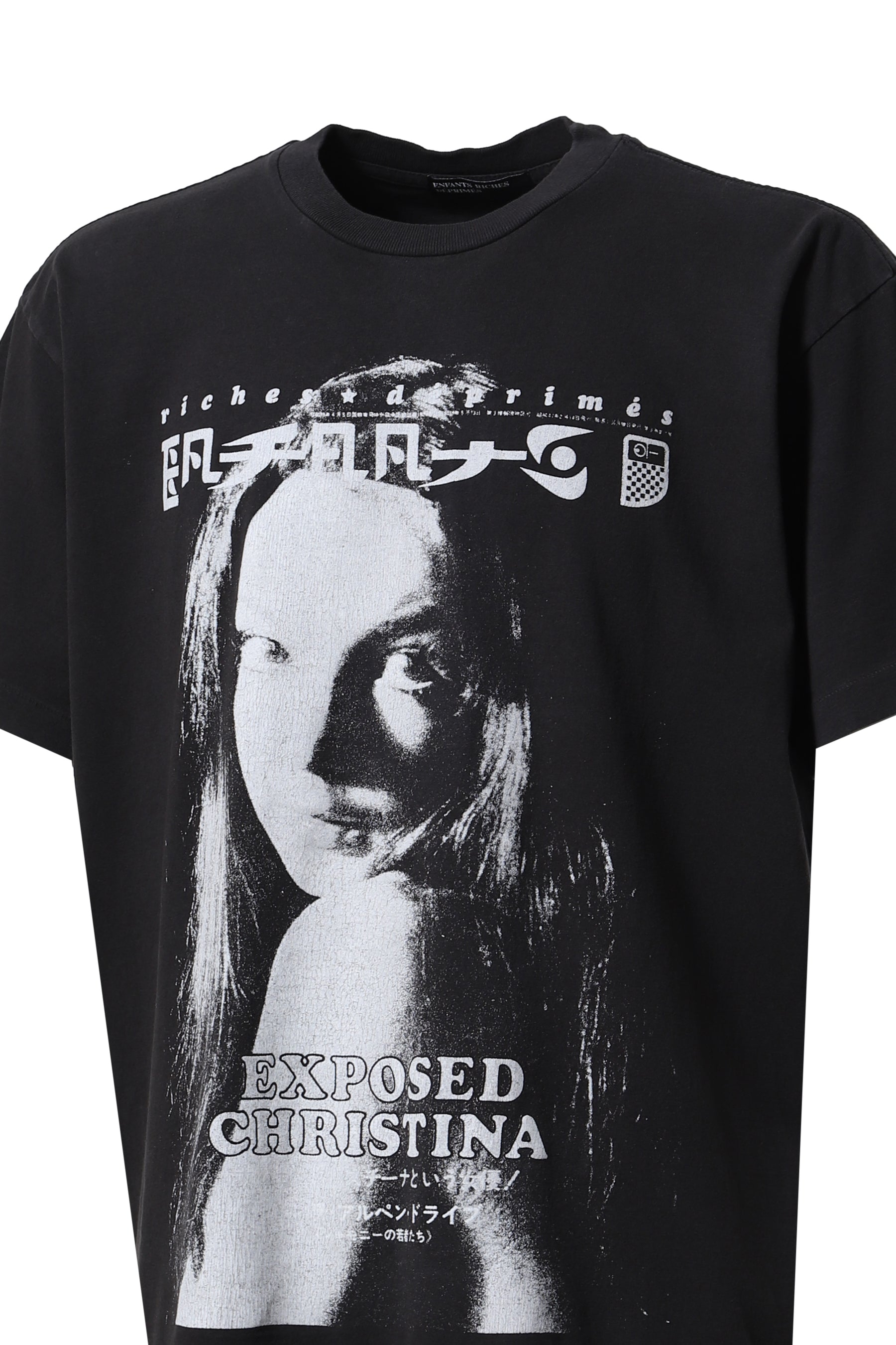 EXPOSED CHRISTINA T-SHIRT / FADED BLK