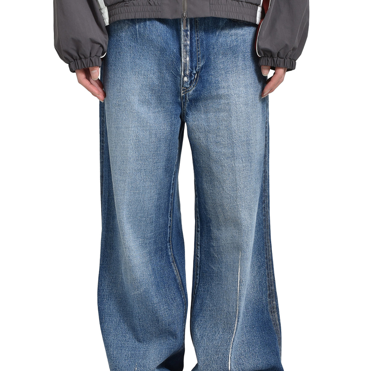 FACETASM ファセッタズム SS25 FOIL DENIM PANTS / IND - NUBIAN