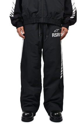CROSSOVER TRACKSUIT PANTS / BLK
