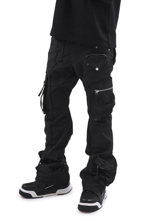 NYLON HOLSTER CARGO PANTS / BLK