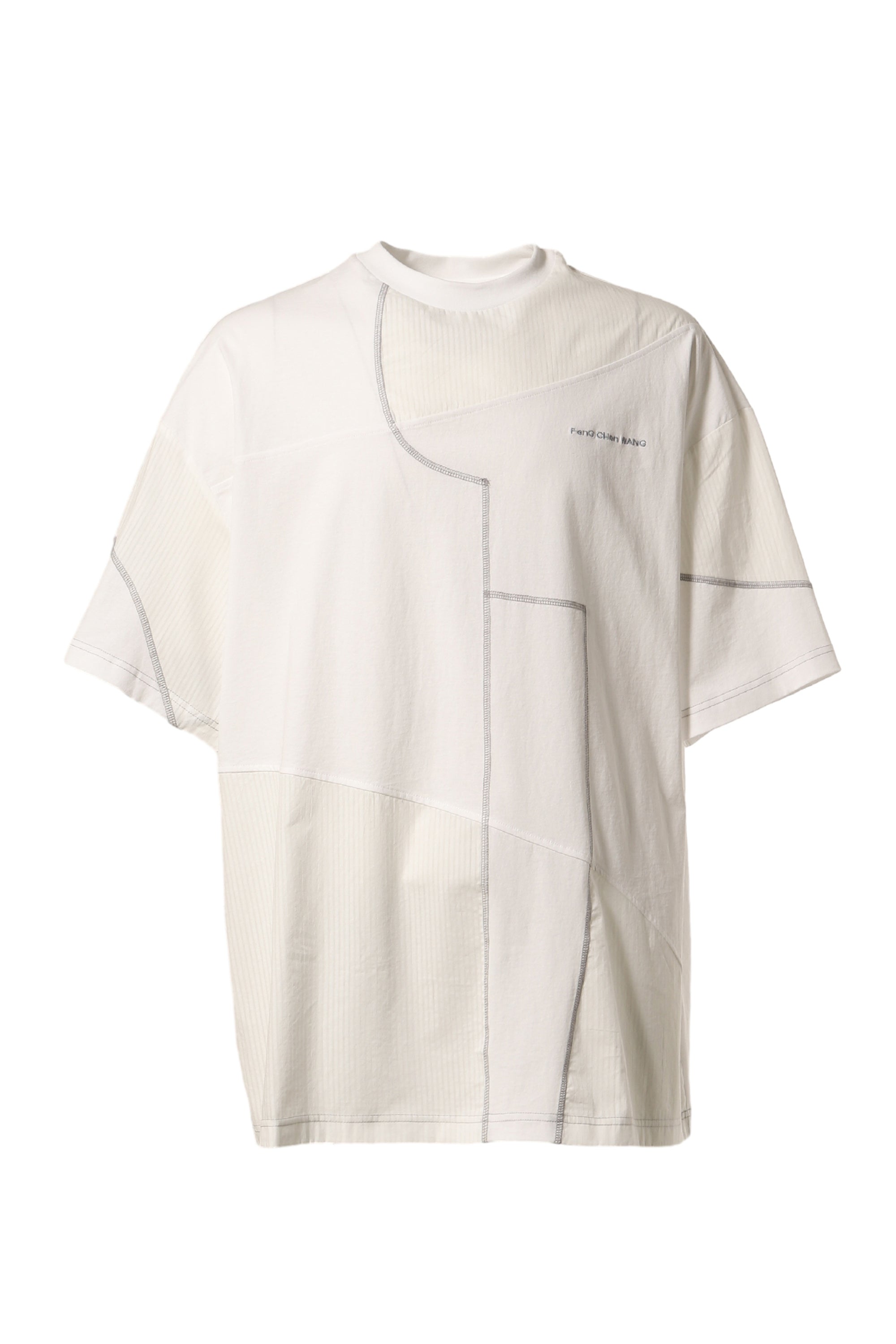 FenG CHen WANG フェンチェンワン SS24 OVERSIZED DECONSTRUCTED T-SHIRT / WHT - NUBIAN