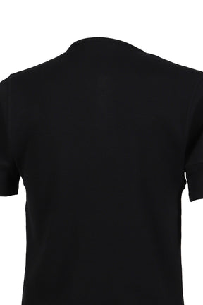 RIB HENLEY TOP / BLK