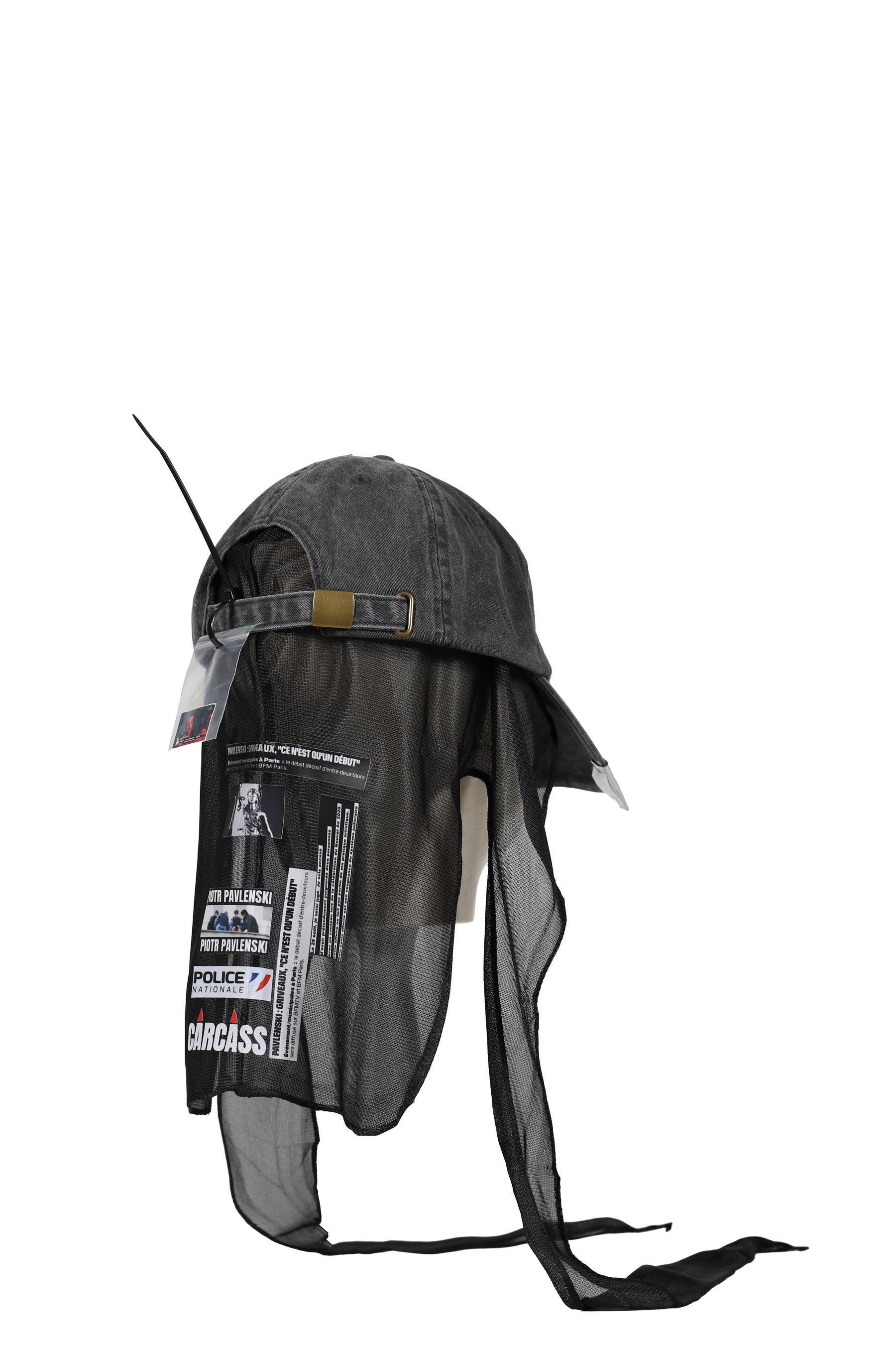 DESCENDEZ DU MUR PIOTR - CAP + DURAG / BLK