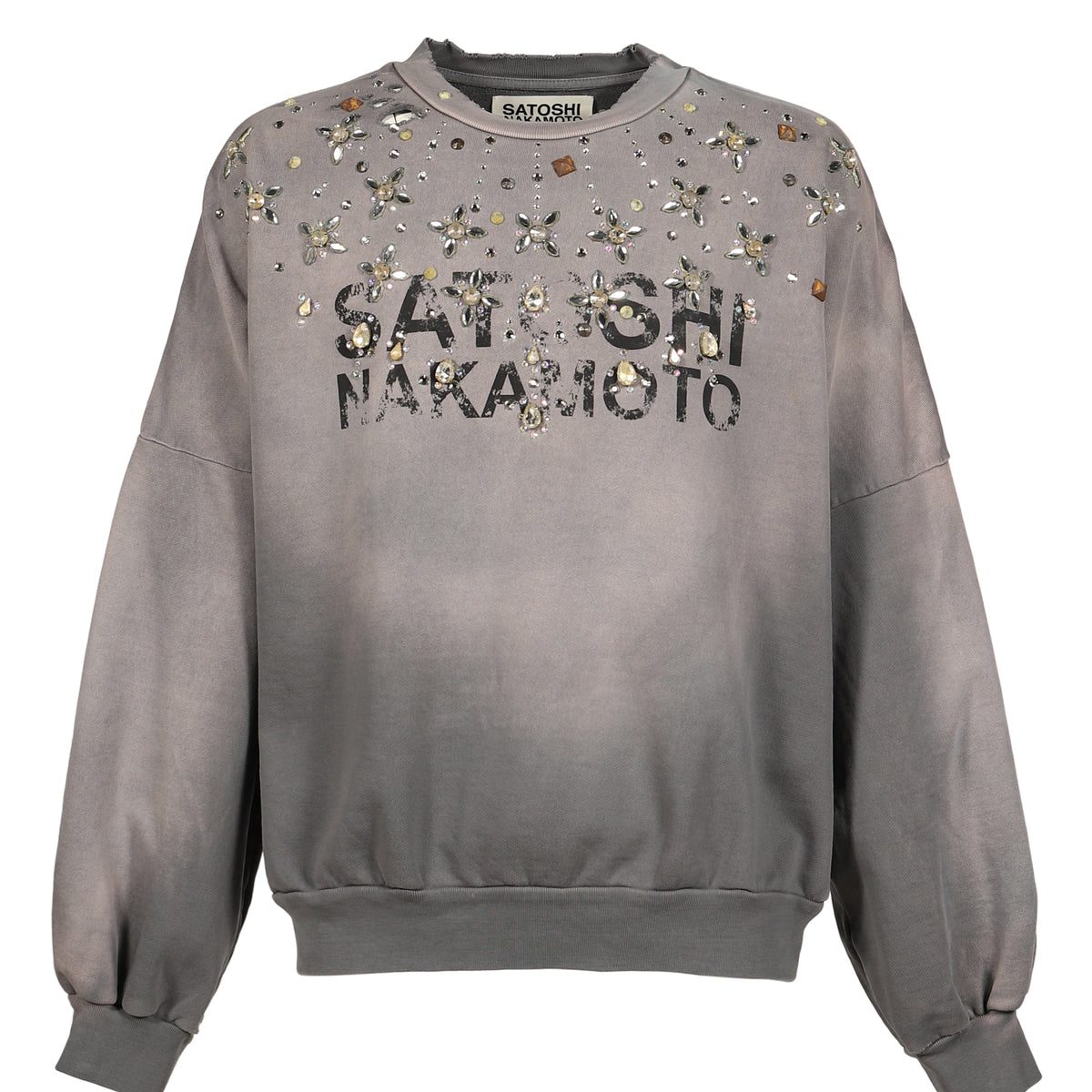 SATOSHI NAKAMOTO サトシ ナカモト SS26 CRYSTAL CASTLE CREWNECK