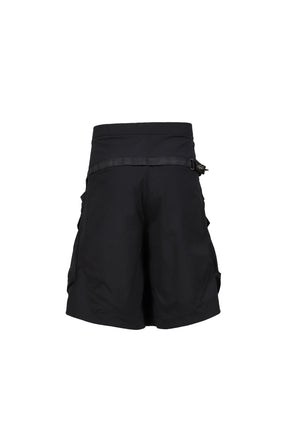 ACRONYM NYLON STRETCH DOUBLE CARGO SHORT PANT GEN. 1 (SP56A-M) / BLK