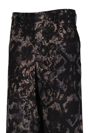 BAROQUE PRINT PANTS / BLK