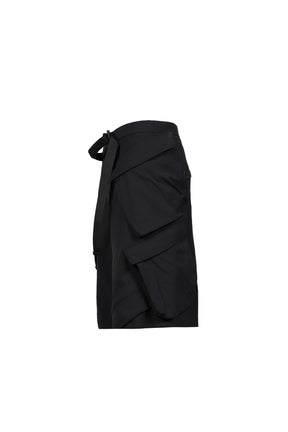 ACRONYM NYLON STRETCH DOUBLE CARGO SHORT PANT GEN. 1 (SP56A-M) / BLK