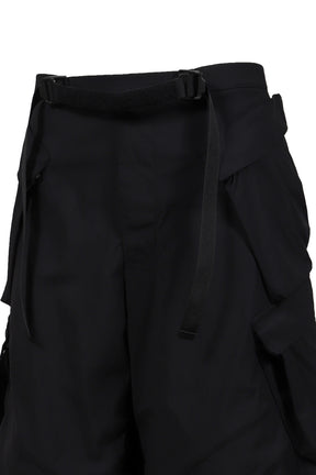 ACRONYM NYLON STRETCH DOUBLE CARGO SHORT PANT GEN. 1 (SP56A-M) / BLK