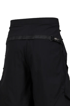 ACRONYM NYLON STRETCH DOUBLE CARGO SHORT PANT GEN. 1 (SP56A-M) / BLK