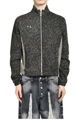 DEVIL PEACE PATCH KNIT JACKET / BLK