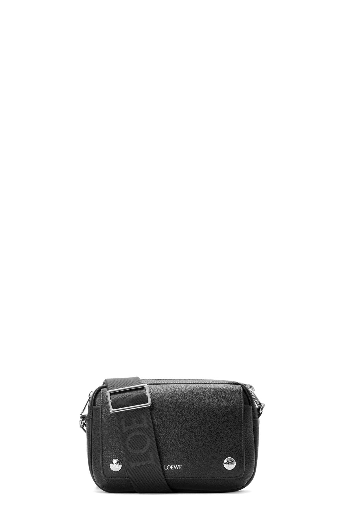 PEBBLE MESSENGER SMALL / BLK