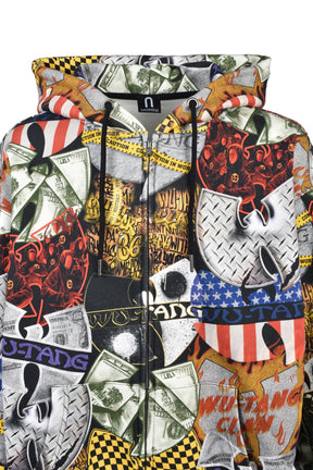 WU-TANG CLAN LEGENDARY LOGO HOODIE / BLK MULTI